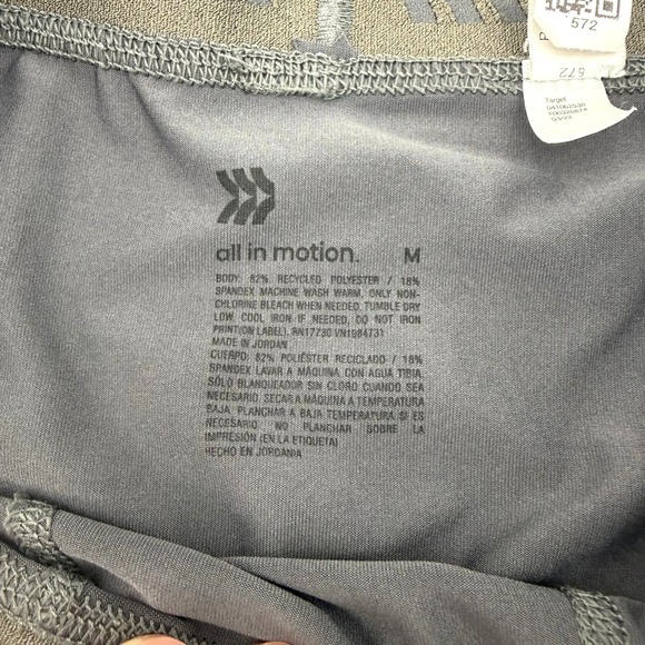 All In Motion Mens Compression Tights Charcoal Gray Athletic Leggings Medium - Picture 4 of 10